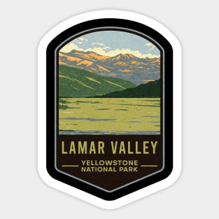 Lamar Valley Yellowstone National Park Sticker